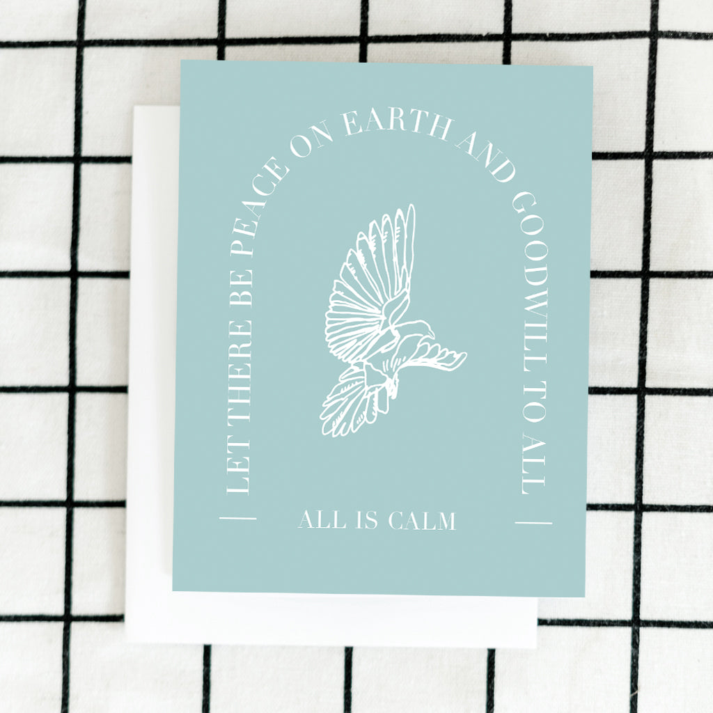 Peace on Earth Dove Card