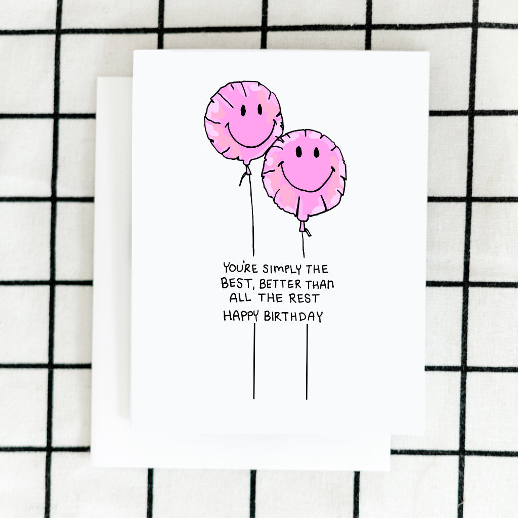 Simply the Best Birthday Card