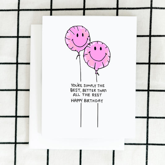 Simply the Best Birthday Card