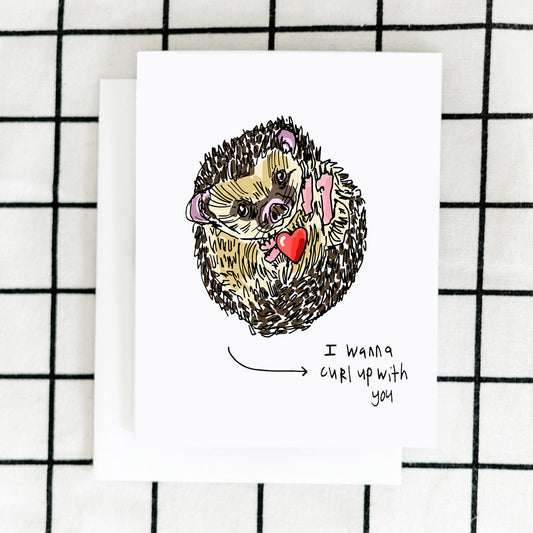 Hedgehog Cute Card