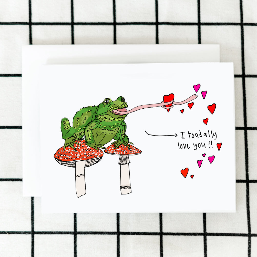 Toadally Love You Card