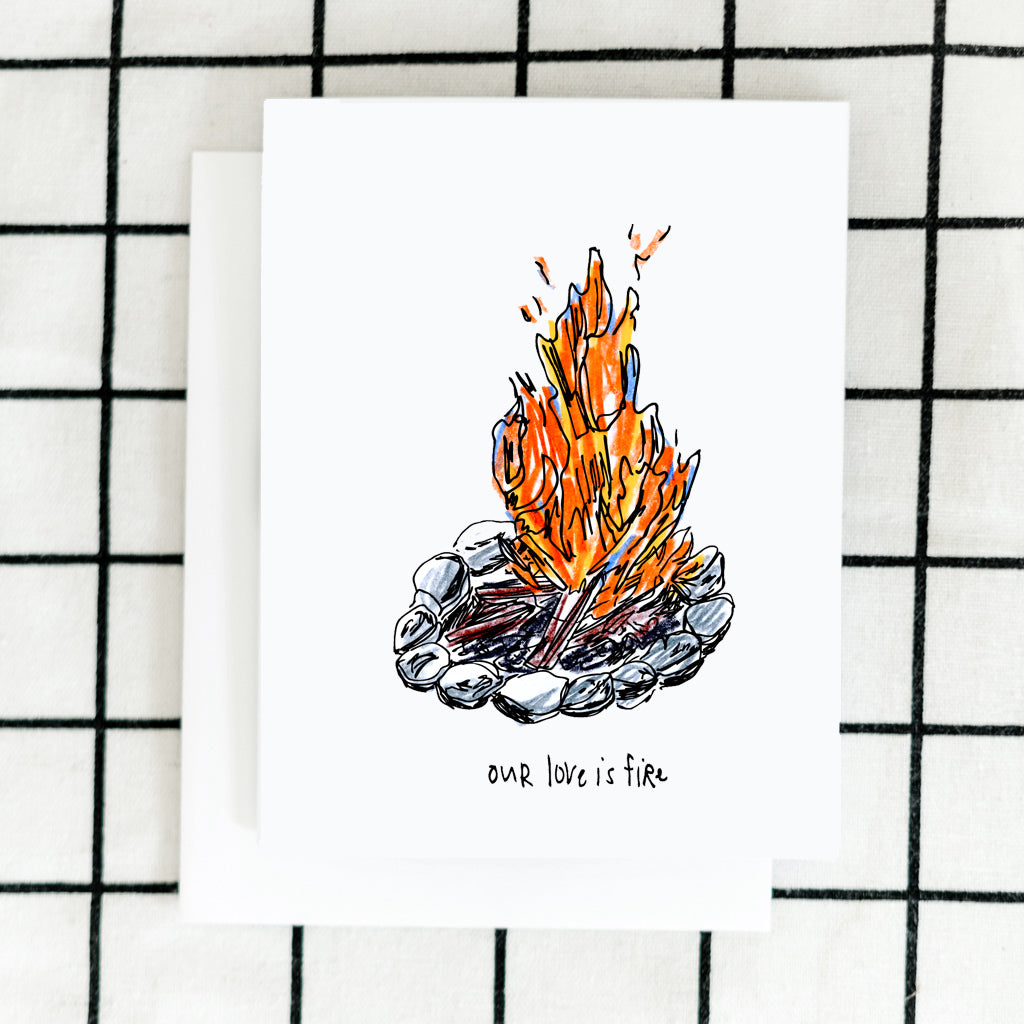Our Love is Fire Card